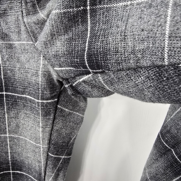Mus & Bombon Ribas Pants Soft Cotton Flannel Wide Leg Plaid Trousers Trouser NWT - Picture 6 of 16